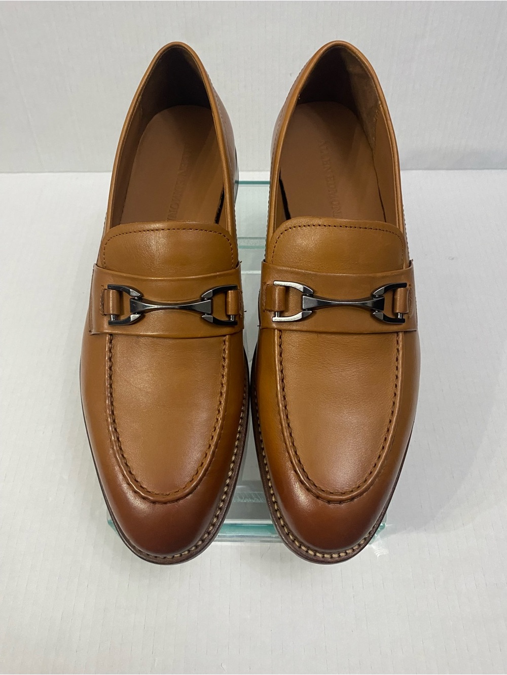 Allen Edmonds Cognac Leather Bit Loafers brand new.